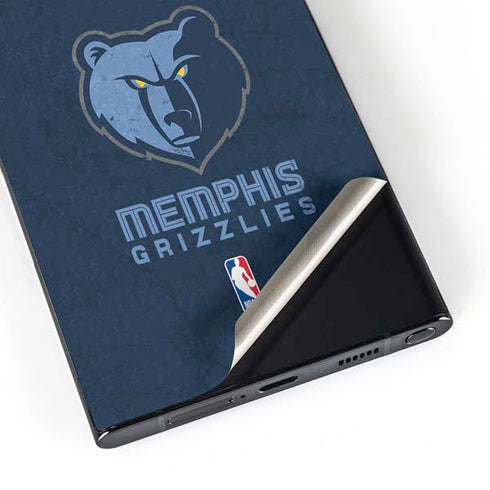 NBA Memphis Grizzlies Distressed Galaxy S25 Ultra Skin
